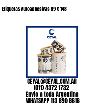 Etiquetas Autoadhesivas 89 x 148
