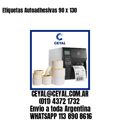 Etiquetas Autoadhesivas 90 x 130