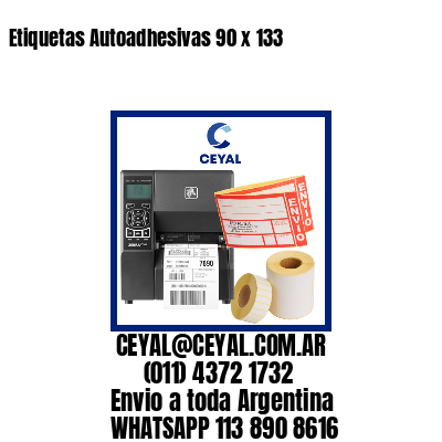 Etiquetas Autoadhesivas 90 x 133