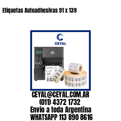 Etiquetas Autoadhesivas 91 x 139