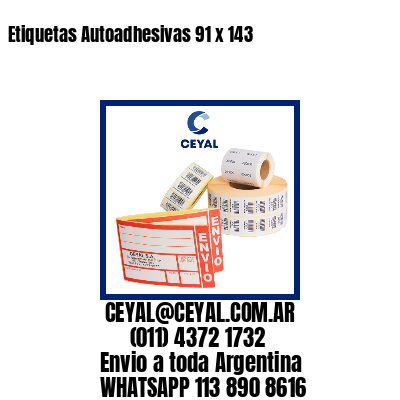 Etiquetas Autoadhesivas 91 x 143