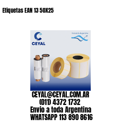 Etiquetas EAN 13 50X25