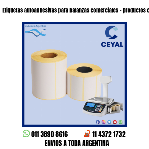 Etiquetas autoadhesivas para balanzas comerciales – productos congelados