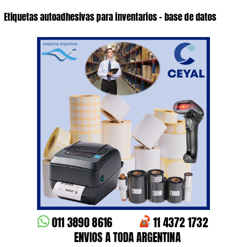 Etiquetas autoadhesivas para inventarios – base de datos