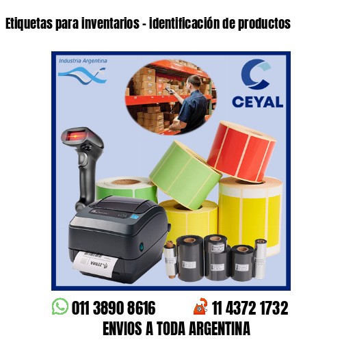 Etiquetas para inventarios – identificación de productos