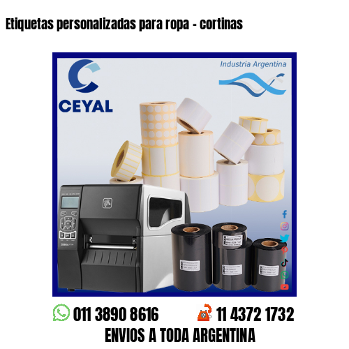 Etiquetas personalizadas para ropa – cortinas