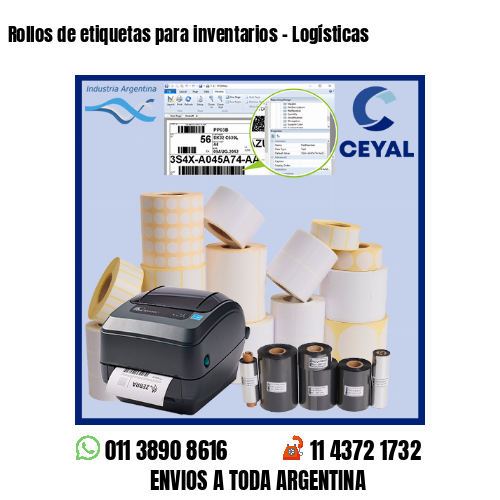 Rollos de etiquetas para inventarios – Logísticas