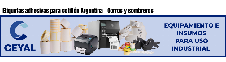 Etiquetas adhesivas para cotillón Argentina - Gorros y sombreros