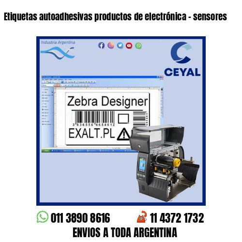 Etiquetas autoadhesivas productos de electrónica – sensores