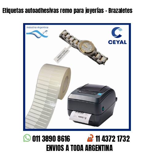 Etiquetas autoadhesivas remo para joyerías – Brazaletes