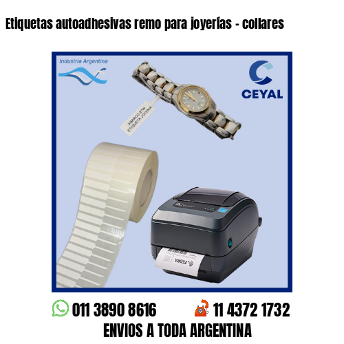 Etiquetas autoadhesivas remo para joyerías – collares