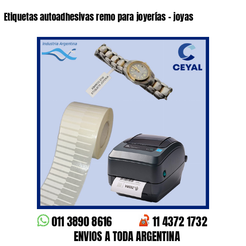 Etiquetas autoadhesivas remo para joyerías – joyas