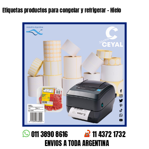 Etiquetas productos para congelar y refrigerar – Hielo