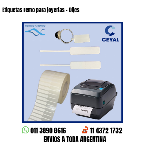 Etiquetas remo para joyerías – Dijes