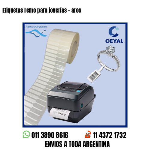 Etiquetas remo para joyerías – aros