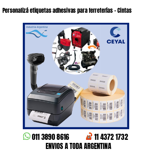 Personalizá etiquetas adhesivas para ferreterías – Cintas