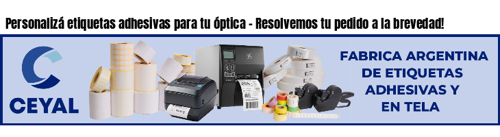 Personalizá etiquetas adhesivas para tu óptica - Resolvemos tu pedido a la brevedad!