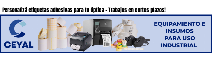 Personalizá etiquetas adhesivas para tu óptica - Trabajos en cortos plazos!