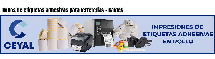 Rollos de etiquetas adhesivas para ferreterías - Baldes