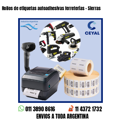 Rollos de etiquetas autoadhesivas ferreterías – Sierras