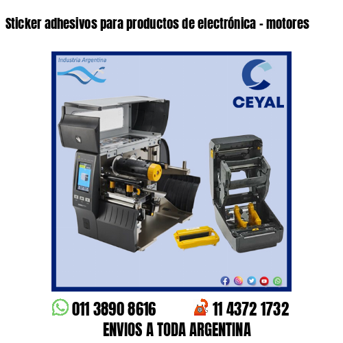 Sticker adhesivos para productos de electrónica – motores
