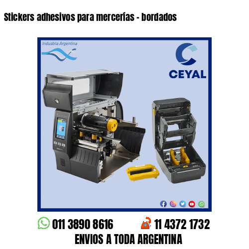 Stickers adhesivos para mercerías – bordados
