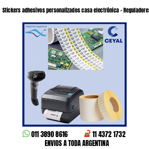 Stickers adhesivos personalizados casa electrónica – Reguladores