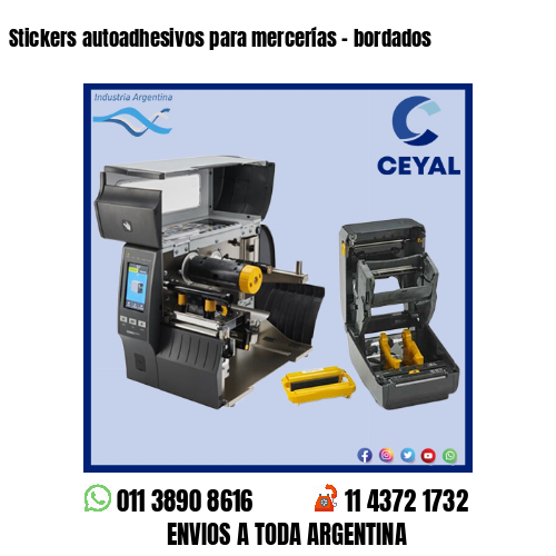 Stickers autoadhesivos para mercerías – bordados