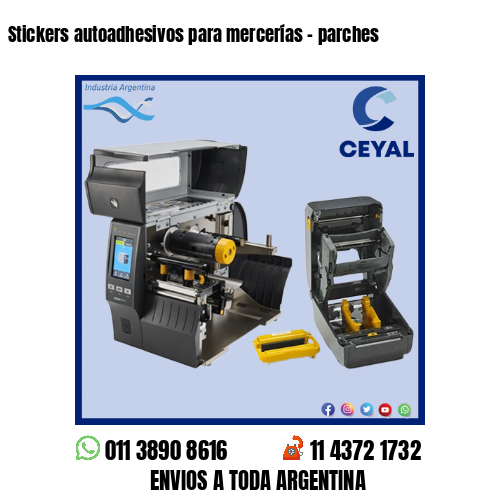 Stickers autoadhesivos para mercerías – parches