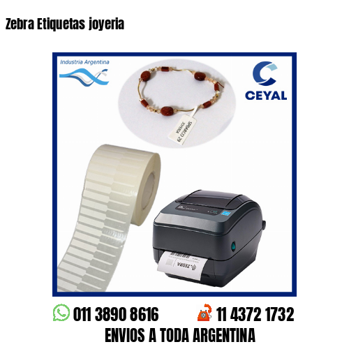 Zebra Etiquetas joyeria