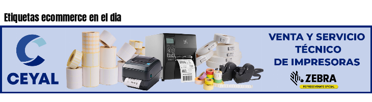 Etiquetas ecommerce en el dia