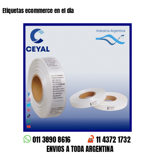 Etiquetas ecommerce en el dia