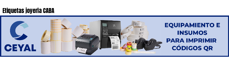 Etiquetas joyeria CABA