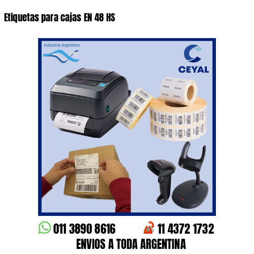 Etiquetas para cajas EN 48 HS
