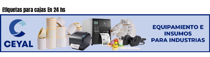 Etiquetas para cajas En 24 hs 