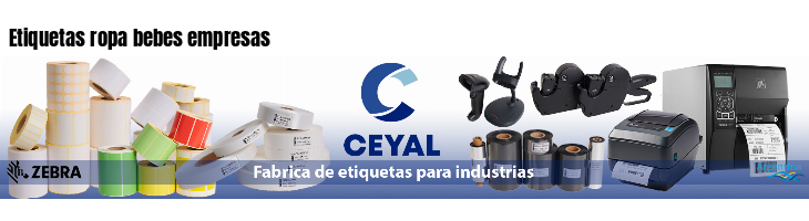 Etiquetas ropa bebes empresas