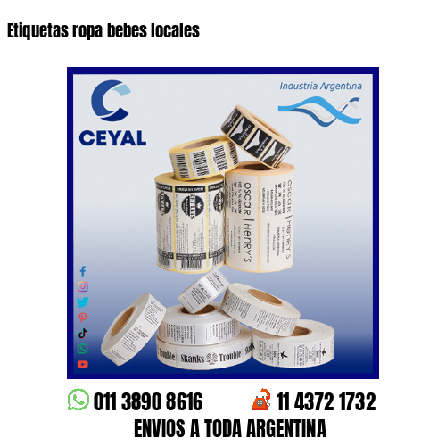 Etiquetas ropa bebes locales