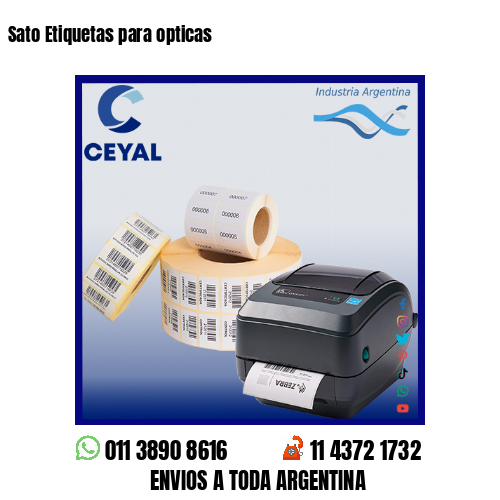 Sato Etiquetas para opticas