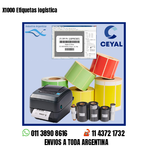 X1000 Etiquetas logistica