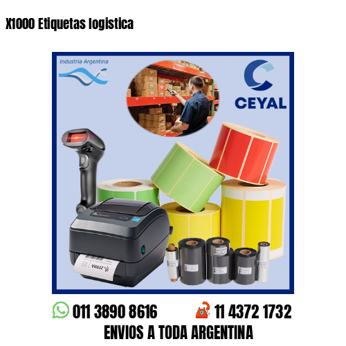 X1000 Etiquetas logistica