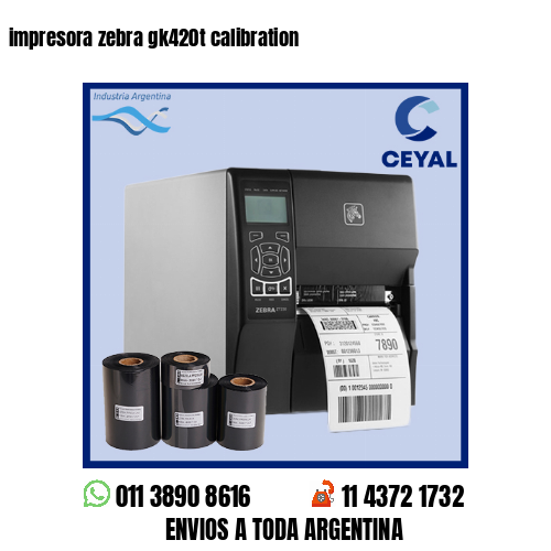 impresora zebra gk420t calibration