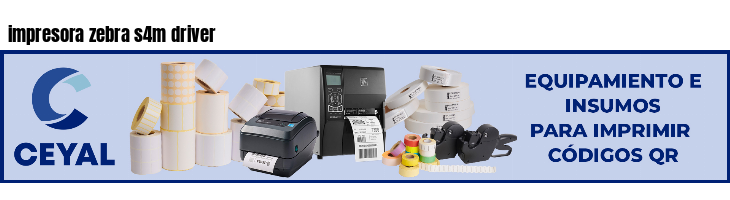 impresora zebra s4m driver