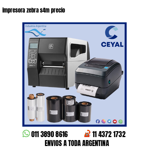 impresora zebra s4m precio