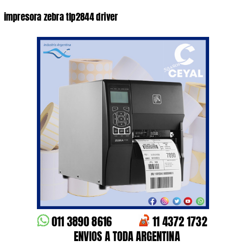 impresora zebra tlp2844 driver