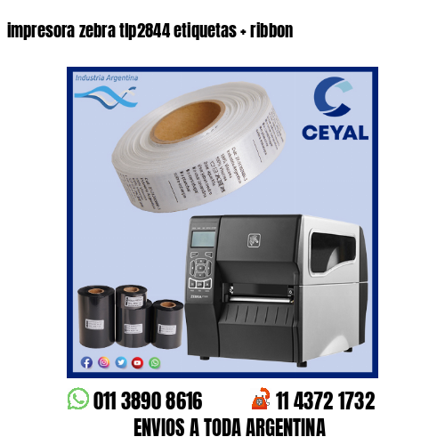 impresora zebra tlp2844 etiquetas   ribbon