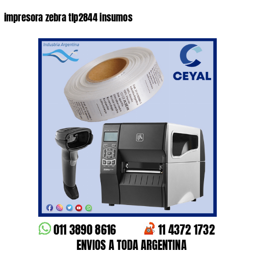 impresora zebra tlp2844 insumos