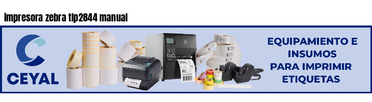 impresora zebra tlp2844 manual
