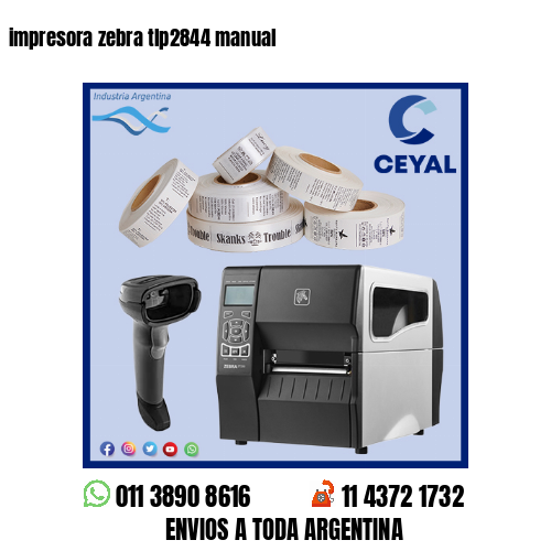 impresora zebra tlp2844 manual