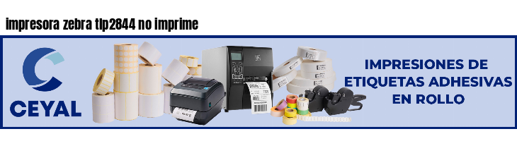 impresora zebra tlp2844 no imprime