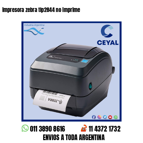 impresora zebra tlp2844 no imprime